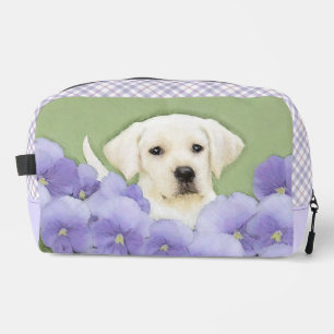 Labrador Retriever Puppy Schilderij Gele Hond Art Toilettasje