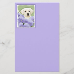 Labrador Retriever Puppy Schilderij Originele Hond Briefpapier