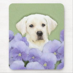 Labrador Retriever Puppy Schilderij Originele Hond Muismat