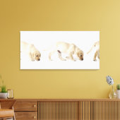 Labrador Retriever Puppy Walking 2 Canvas Afdruk (Insitu (Woonkamer))