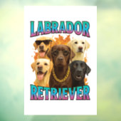 Labrador Retriever Raamsticker (Vel 3)