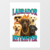 Labrador Retriever Raamsticker (Vel)
