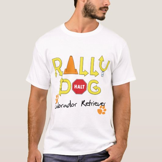 Labrador Retriever Rally Dog T-shirt (Voorkant)