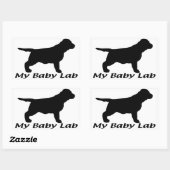 Labrador Retriever Rechthoekige Sticker (Vel)