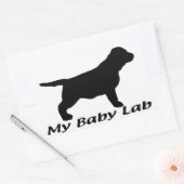 Labrador Retriever Rechthoekige Sticker (Envelop)