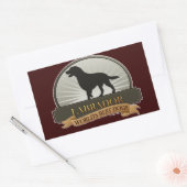 Labrador Retriever Rechthoekige Sticker (Envelop)