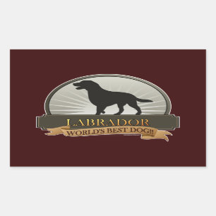 Labrador Retriever Rechthoekige Sticker