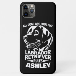 Labrador Retriever Regels en Cool Funny Dog Lover Case-Mate iPhone Case