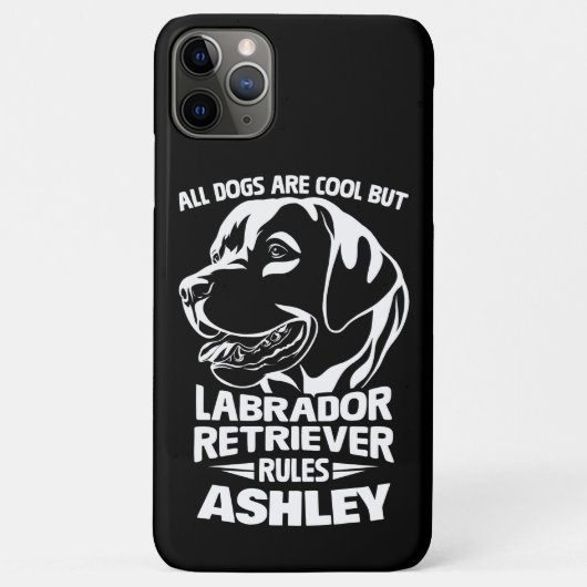 Labrador Retriever Regels en Cool Funny Dog Lover Case-Mate iPhone Case (Achterkant)