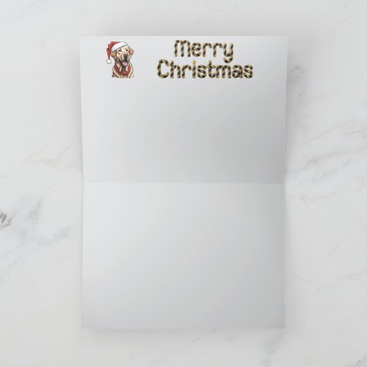 Labrador Retriever Reindeer Feestdagen Kaart (Binnen)