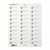 Labrador Retriever Retouradreslabels Etiket (Full Sheet)