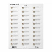 Labrador Retriever Retouradreslabels Etiket (Full Sheet)