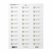 Labrador Retriever Retouradreslabels Etiket (Full Sheet)