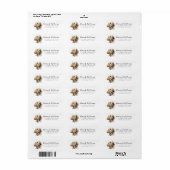 Labrador Retriever retouradreslabels Etiket (Full Sheet)