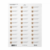 Labrador Retriever Retouradreslabels Etiket (Full Sheet)