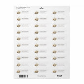 Labrador Retriever retouradreslabels Etiket (Full Sheet)