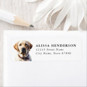 Labrador Retriever Retouradreslabels Etiket (Insitu)