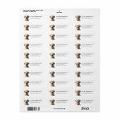 Labrador Retriever Retouradreslabels Etiket (Full Sheet)