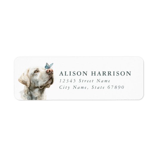 Labrador Retriever Retouradreslabels Etiket (Voorkant)
