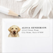 Labrador Retriever Retouradreslabels Etiket (Insitu)