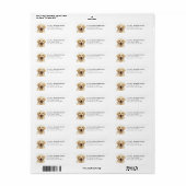 Labrador Retriever Retouradreslabels Etiket (Full Sheet)