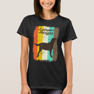 Labrador Retriever Retro 70s Vintage Schattig Dier T-shirt