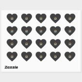 Labrador Retriever Retro Hond Aaien Hart Sticker (Vel)