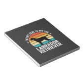 Labrador Retriever Retro Hond Aaien Notitieblok (Schuin)