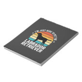Labrador Retriever Retro Hond Aaien Notitieblok (Linkerzijde)