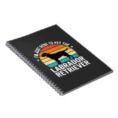 Labrador Retriever Retro Hond Aaien Notitieboek (Rechterzijde)