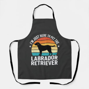 Labrador Retriever Retro Hond Aaien Schort