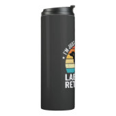 Labrador Retriever Retro Hond Aaien Thermosbeker (Gedraaid links)