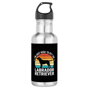 Labrador Retriever Retro Hond Aaien Waterfles