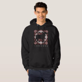 Labrador Retriever Retro Style Brown Hoodie (Voorkant volledig)