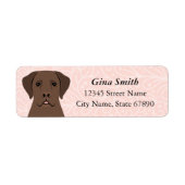 Labrador Retriever Return Address Labels (Voorkant)