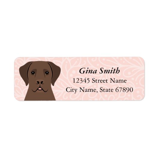 Labrador Retriever Return Address Labels (Voorkant)