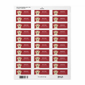 Labrador Retriever Return Address Labels (Full Sheet)