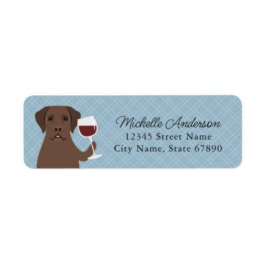 Labrador Retriever Return Address Labels (Voorkant)