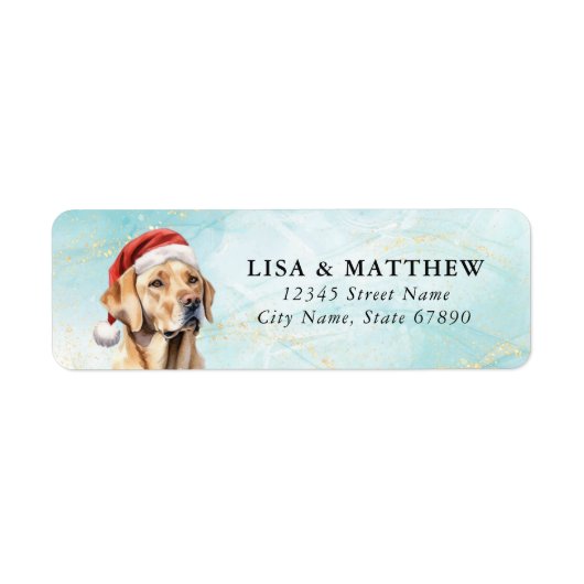 Labrador Retriever Return Address Labels (Voorkant)