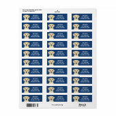 Labrador Retriever Return Address Labels (Full Sheet)
