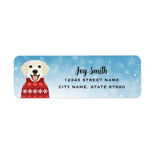 Labrador Retriever Return Address Labels (Voorkant)