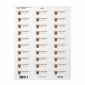 Labrador Retriever Return Address Labels (Full Sheet)