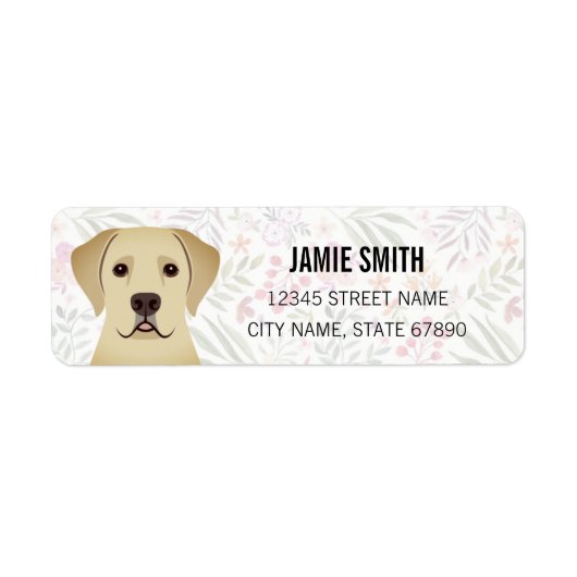 Labrador Retriever Return Address Labels (Voorkant)