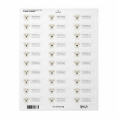 Labrador Retriever Return Address Labels (Full Sheet)