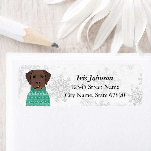 Labrador Retriever Return Address Labels (Insitu)