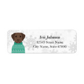 Labrador Retriever Return Address Labels (Voorkant)