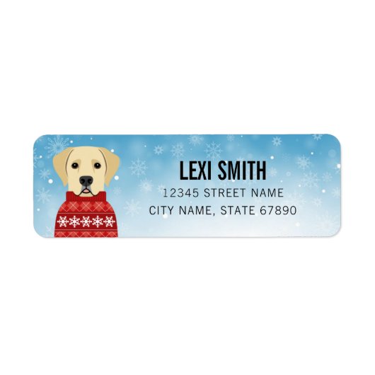 Labrador Retriever Return Address Labels (Voorkant)