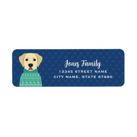 Labrador Retriever Return Address Labels (Voorkant)