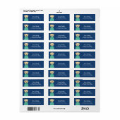 Labrador Retriever Return Address Labels (Full Sheet)