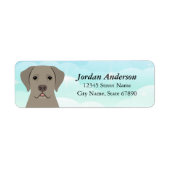 Labrador Retriever Return Address Labels (Voorkant)